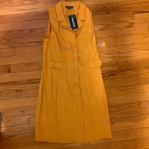 ModCloth mustard yellow shift dress new with tags 6